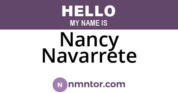 Nancy Navarrete