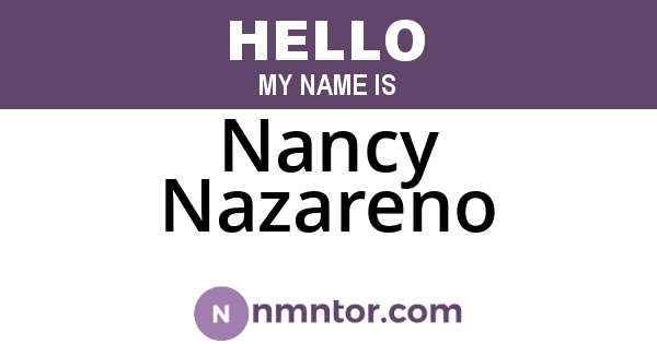 Nancy Nazareno