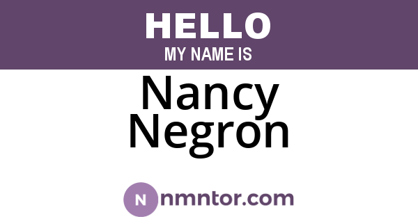 Nancy Negron