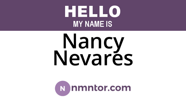 Nancy Nevares