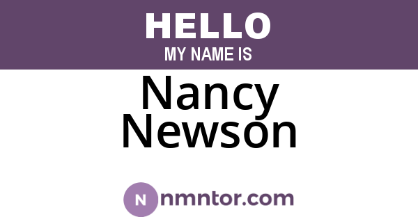 Nancy Newson