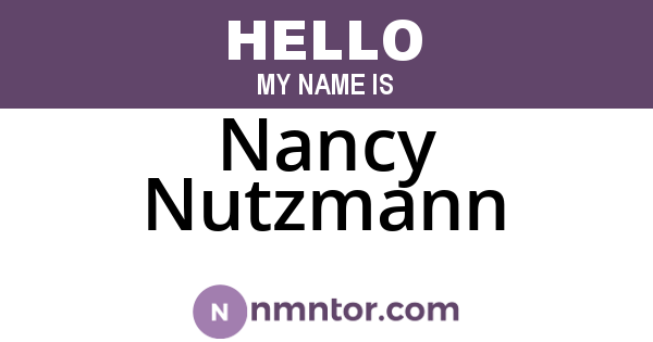 Nancy Nutzmann