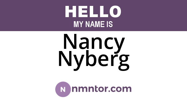 Nancy Nyberg