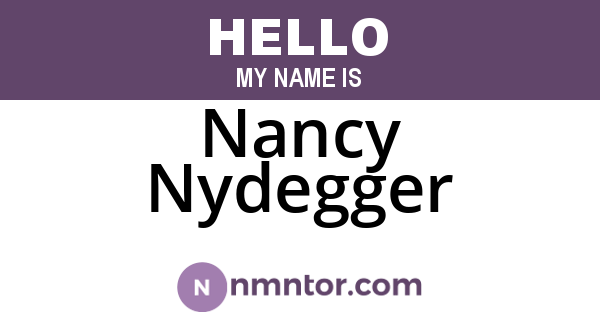 Nancy Nydegger