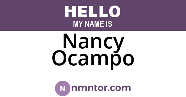 Nancy Ocampo