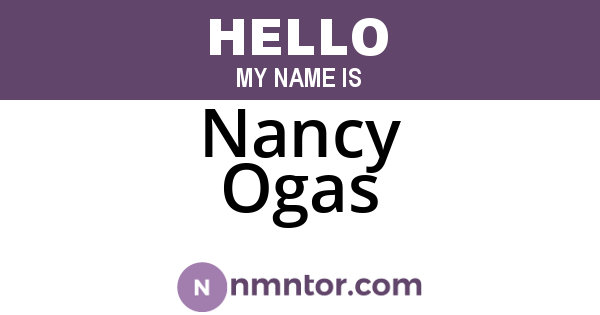 Nancy Ogas