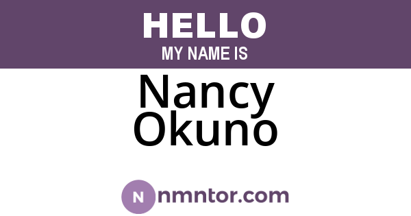 Nancy Okuno