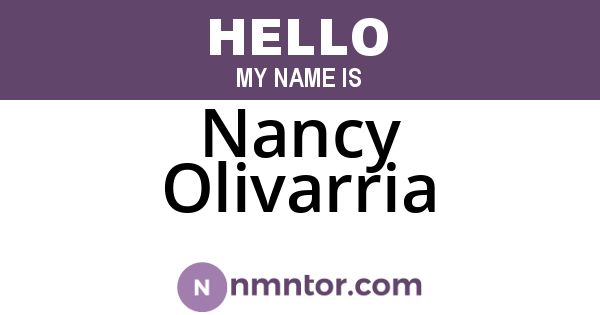 Nancy Olivarria