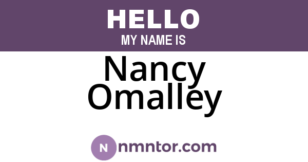 Nancy Omalley