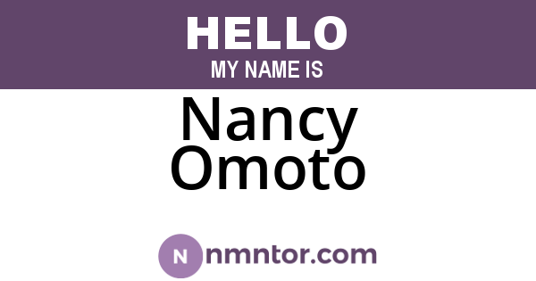 Nancy Omoto