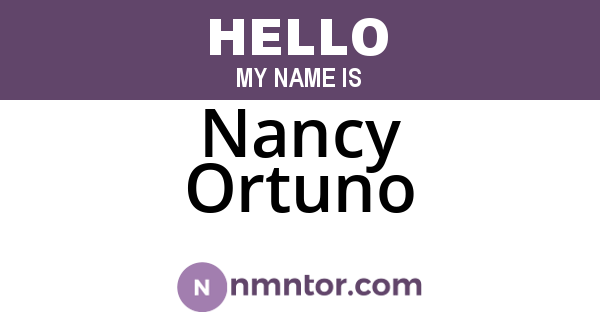 Nancy Ortuno