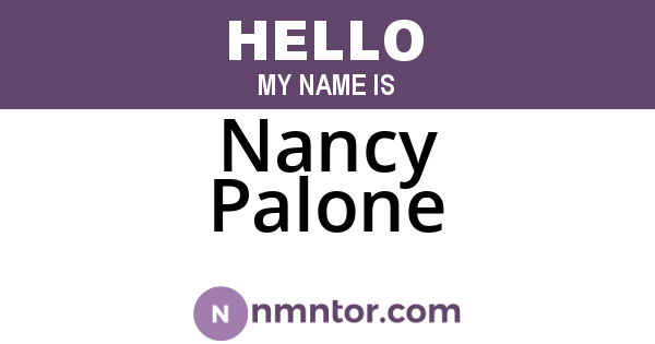 Nancy Palone