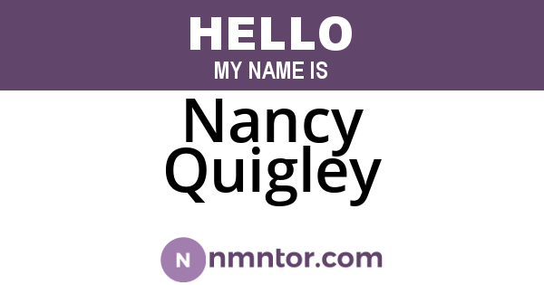 Nancy Quigley
