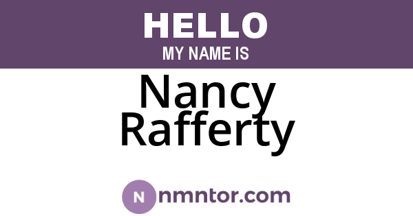 Nancy Rafferty