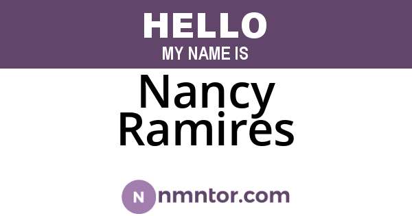 Nancy Ramires