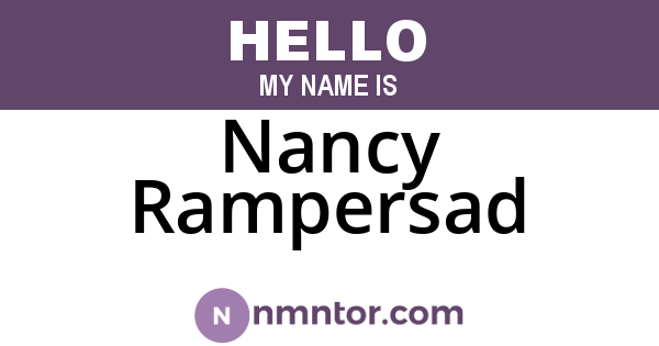 Nancy Rampersad