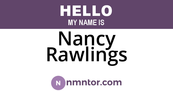 Nancy Rawlings