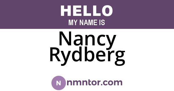 Nancy Rydberg