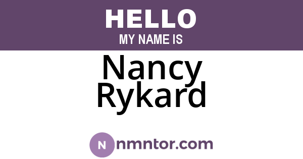Nancy Rykard