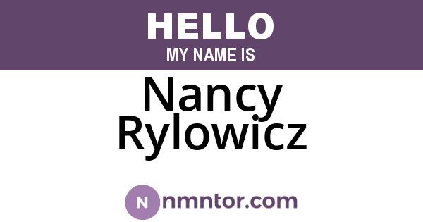 Nancy Rylowicz