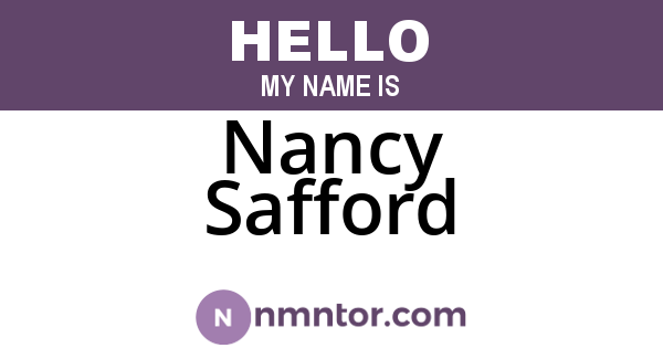 Nancy Safford