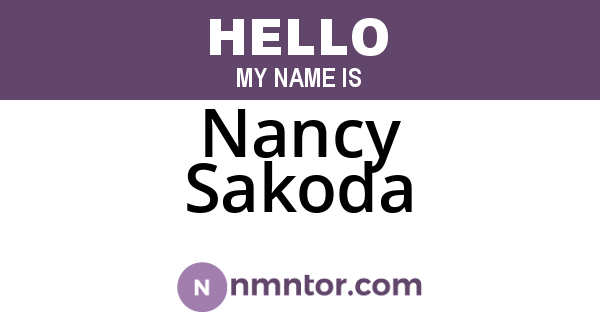 Nancy Sakoda