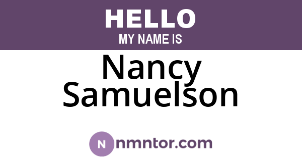 Nancy Samuelson