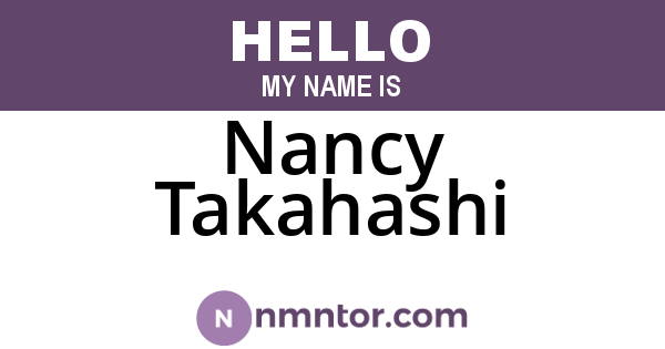 Nancy Takahashi