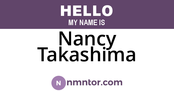Nancy Takashima