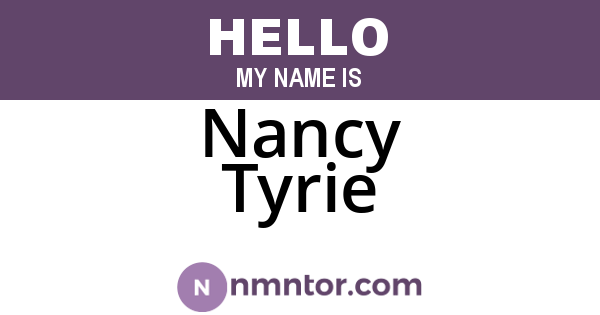 Nancy Tyrie