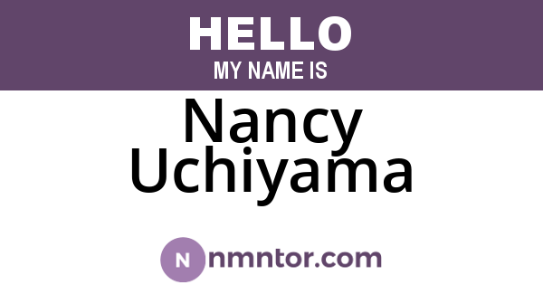 Nancy Uchiyama