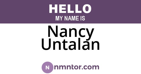 Nancy Untalan