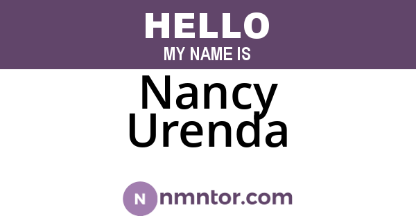 Nancy Urenda