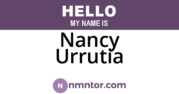Nancy Urrutia
