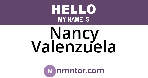 Nancy Valenzuela