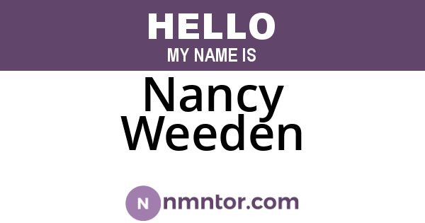 Nancy Weeden