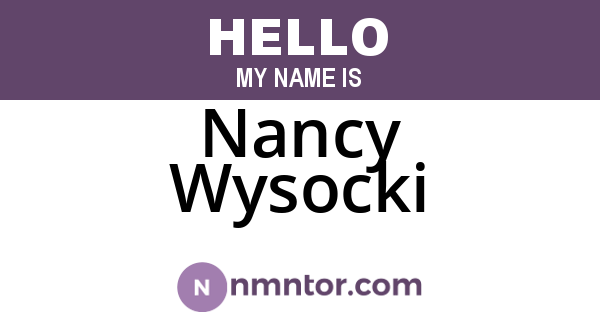 Nancy Wysocki