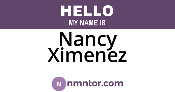 Nancy Ximenez