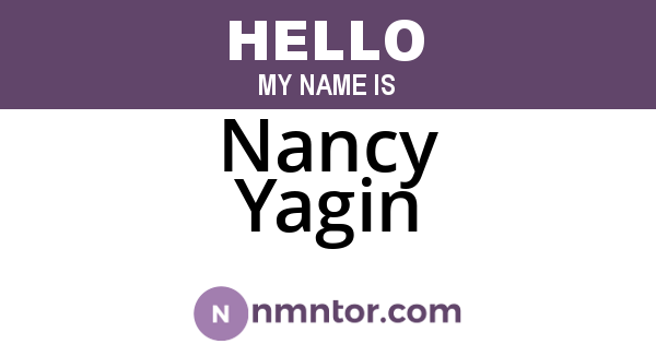 Nancy Yagin