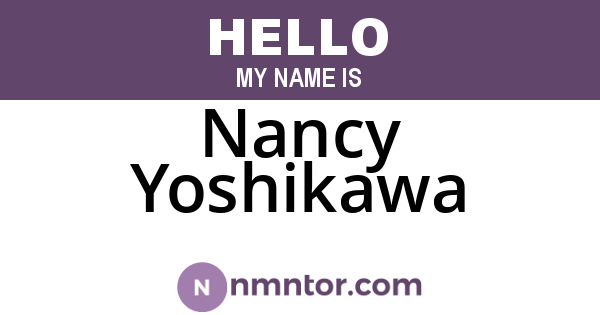 Nancy Yoshikawa