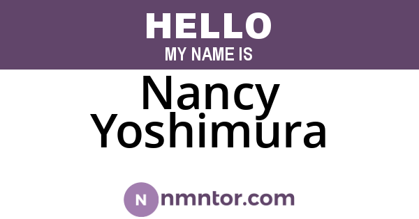 Nancy Yoshimura