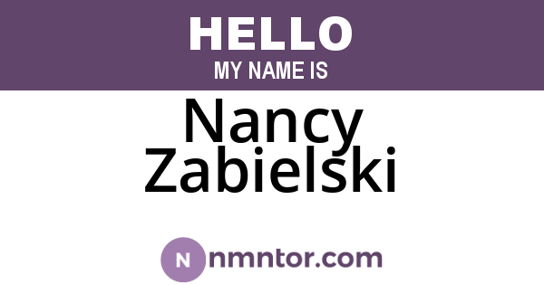 Nancy Zabielski