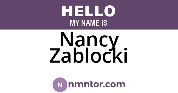Nancy Zablocki