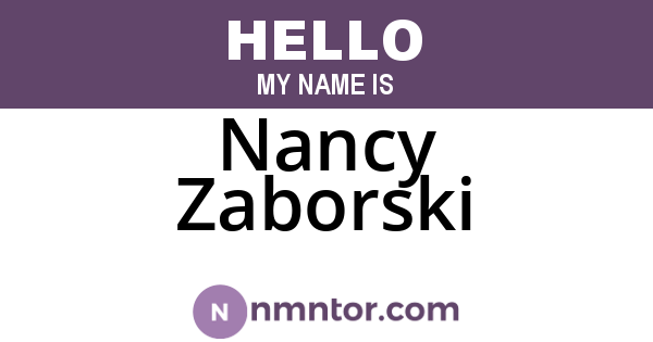 Nancy Zaborski