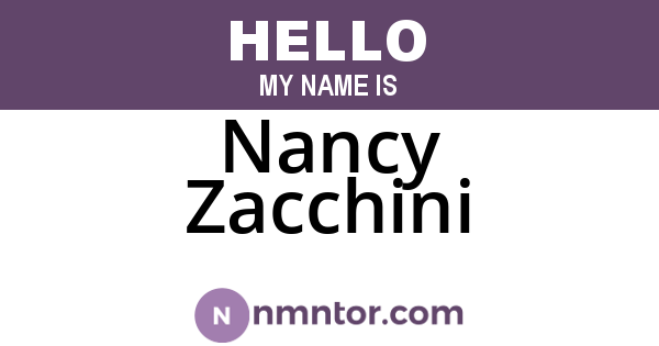Nancy Zacchini