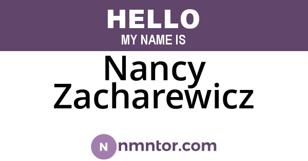 Nancy Zacharewicz
