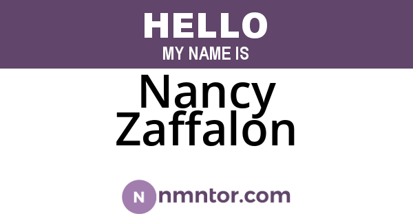 Nancy Zaffalon