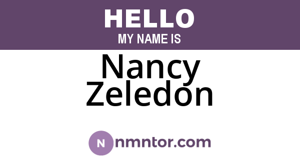 Nancy Zeledon