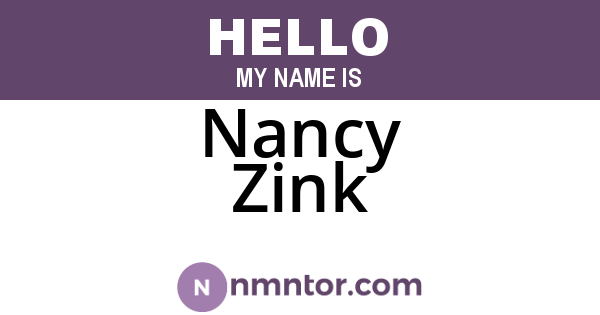 Nancy Zink