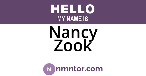 Nancy Zook